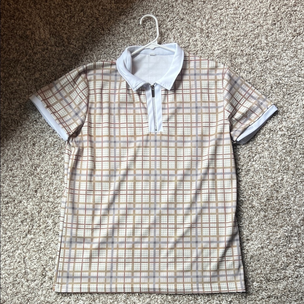 SHEIN Multicolor Checkered Polo Shirt